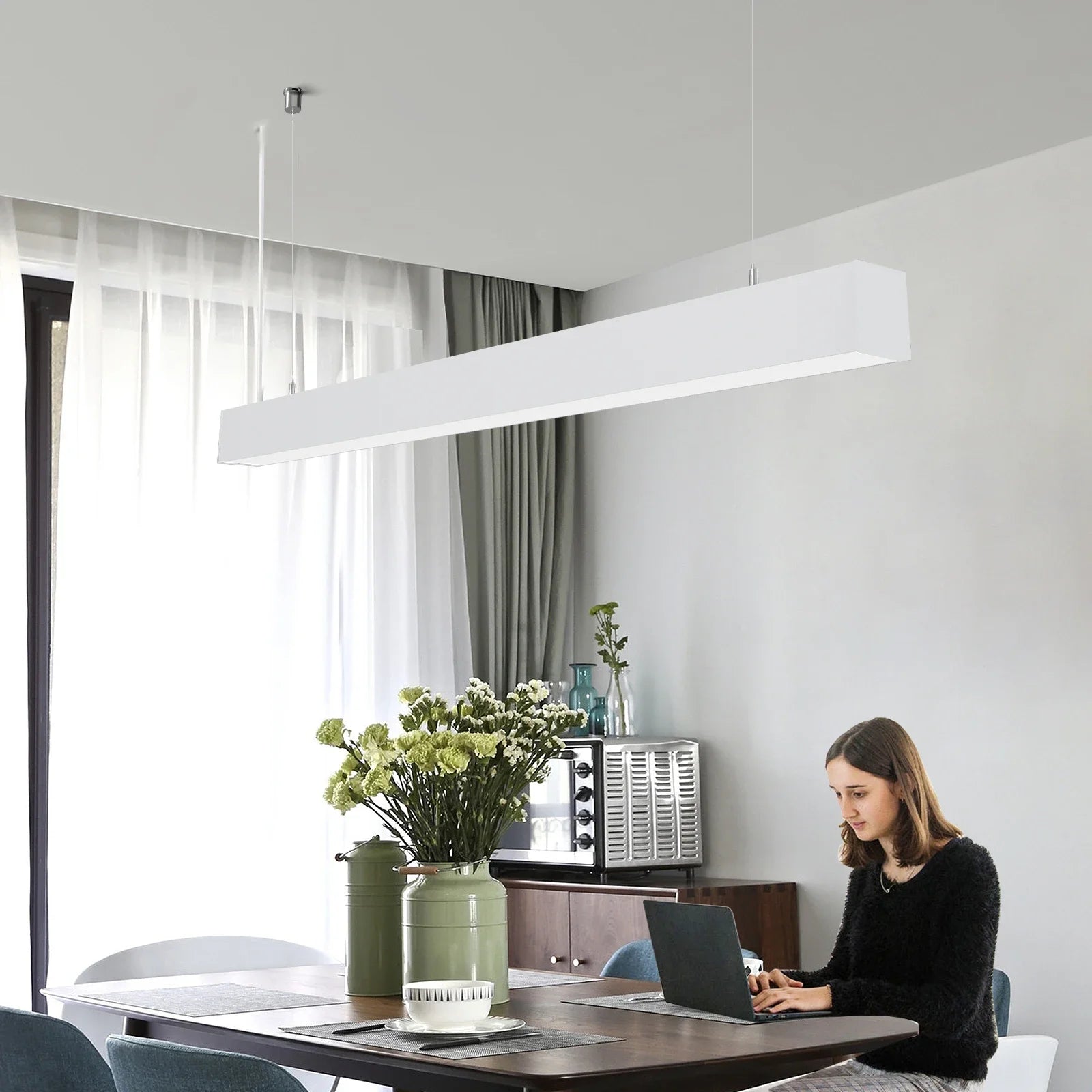 suspension lumineuse réglable pour intérieur moderne et élégant - vue 5 sur 8