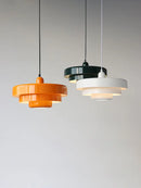 Danish retro multicolour medieval style chandelier orange Bauhaus pendant for restaurant, study, café, coffee table and bar
