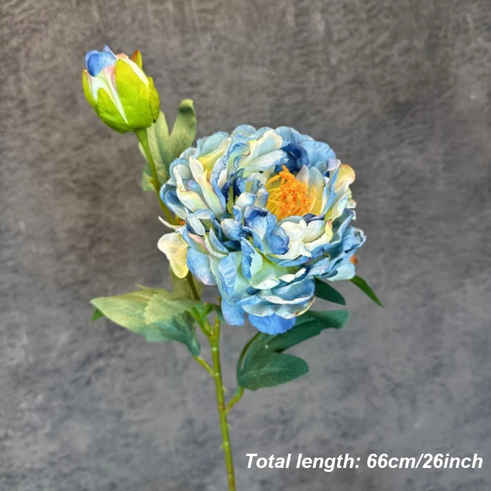 bouquet de pivoines artificielles en soie pour mariage et décoration intérieure - vue 17 sur 21