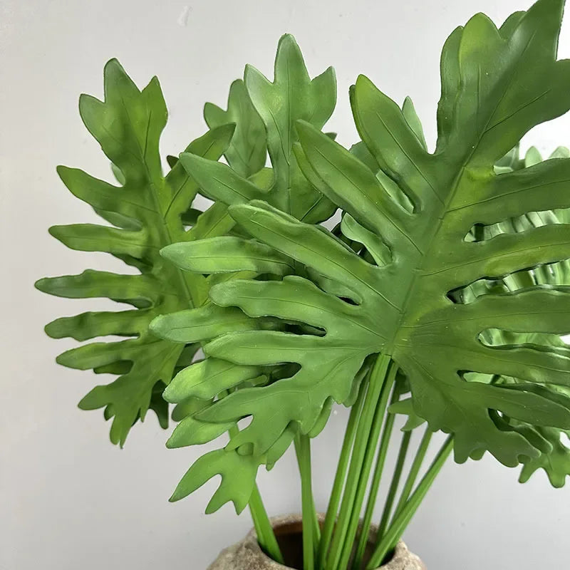 Set of 2 realistic touch artificial plants for indoor decoration - vue 5 sur 6