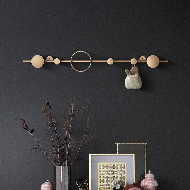 porte-vêtements et chapeaux de luxe nordique décoratif mural