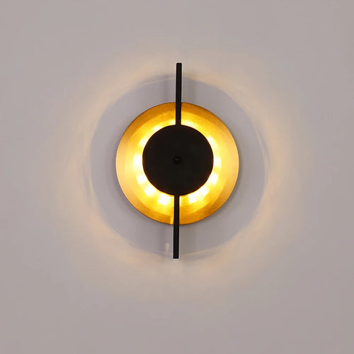 Nordic minimalist luxury gold iron LED wall light - vue 5 sur 6
