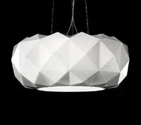 suspension en verre moderne avec découpe diamantée pour décoration intérieure