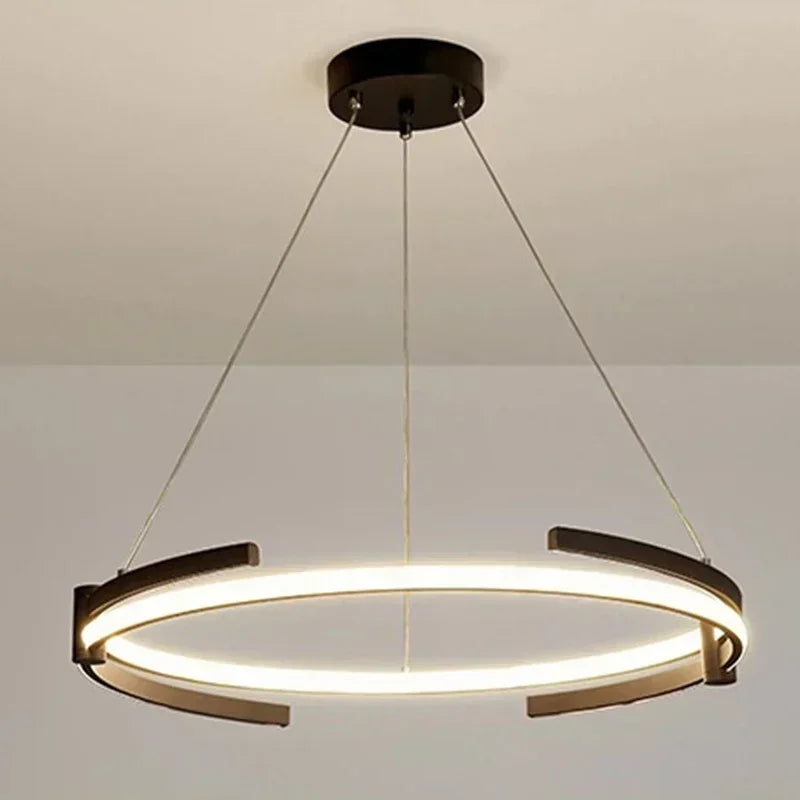 Plafonnier LED suspendu au design moderne - vue 3 sur 10
