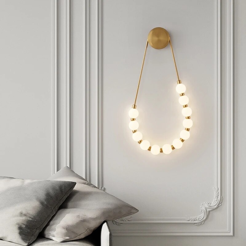 Applique murale de chevet style minimaliste crème italienne - vue 4 sur 9