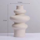 vase en céramique moderne décoration spirale pot à fleurs