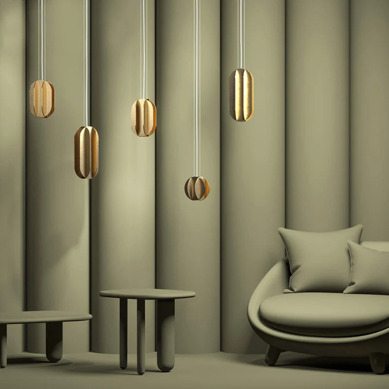 suspension en cuivre design minimaliste pour restaurant et bar - vue 4 sur 9