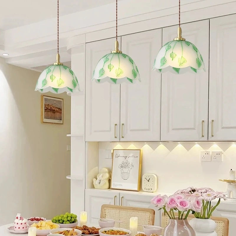 lustre européen en verre pour éclairage décoratif intérieur - vue 4 sur 7