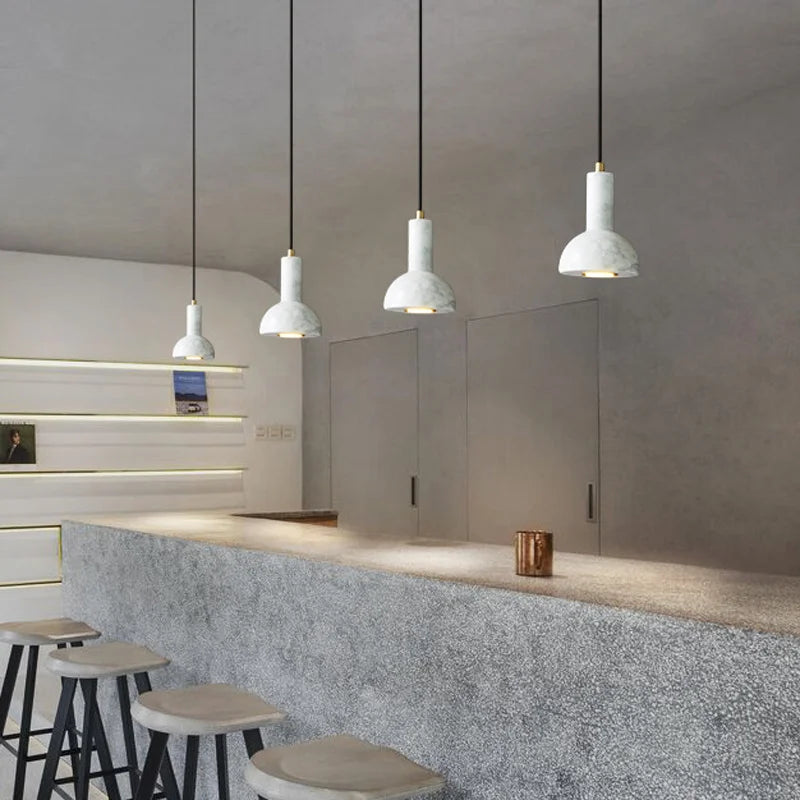 suspension nordique italienne en marbre décorative d'intérieur - vue 5 sur 8