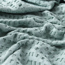 Plaid coton gaufré doux léger pour lit salon