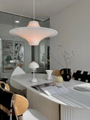 Minimalist UFO-shaped acrylic pendant light for various spaces