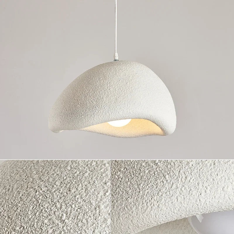 suspension nordique à led wabi-sabi en résine décorative pour intérieur créatif - vue 5 sur 29