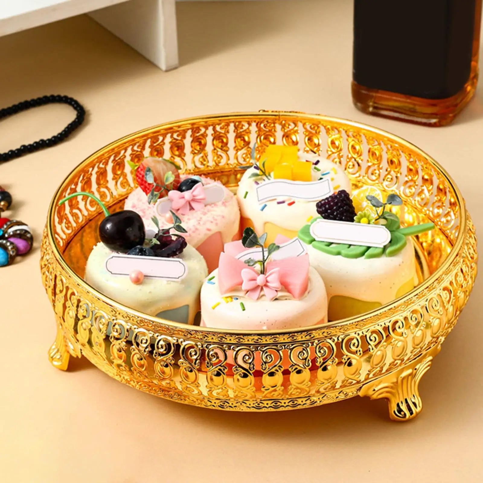 corbeille à fruits ronde pour rangement décoratif et collations - vue 4 sur 6