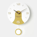 horloge murale silencieuse en bois massif design créatif