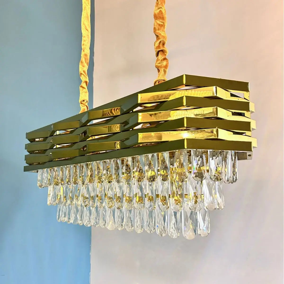 Modern Luxury Creative Living Room LED Pendant Light Nordic Restaurant Crystal Light Bar Counter Decorative Light Fixture - vue 3 sur 8
