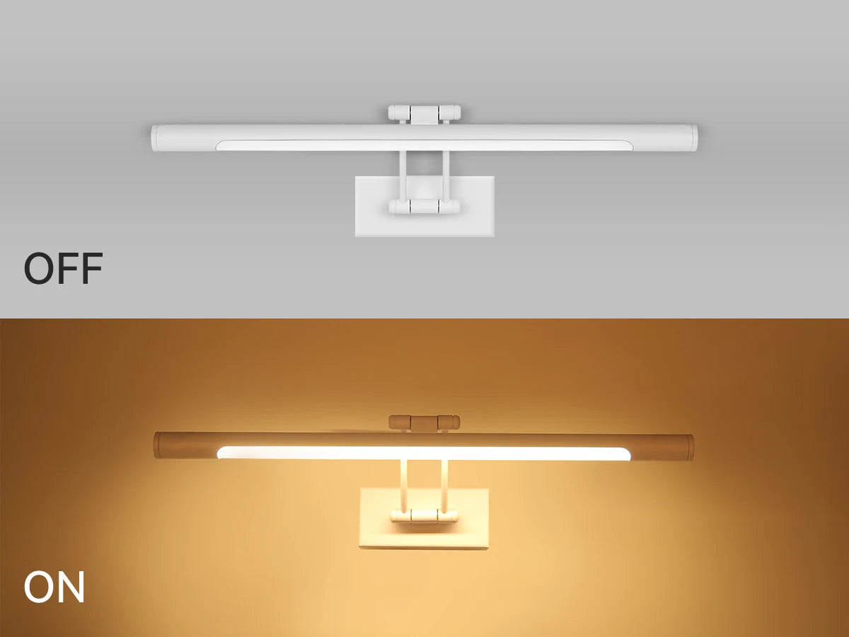 applique murale à led pour miroir étanche angle réglable moderne - vue 4 sur 10