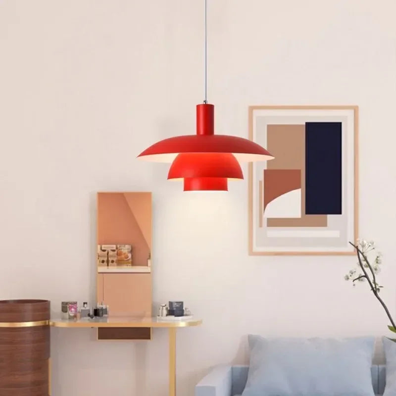 Multicolour flying saucer design pendant light for interior decoration - vue 4 sur 22