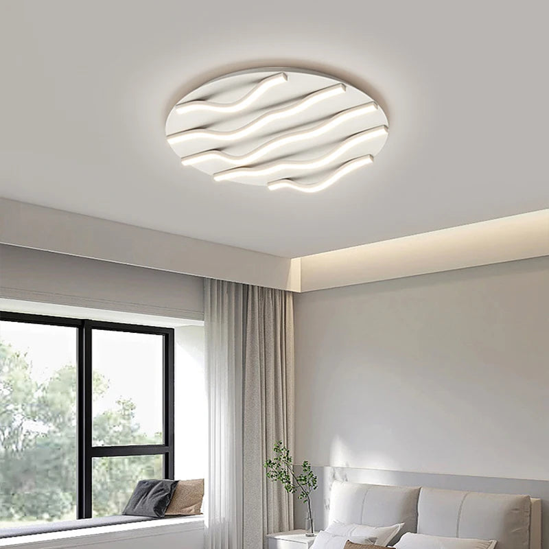 Modern minimalist ceiling light for on-trend interior decor 2024 - vue 4 sur 8
