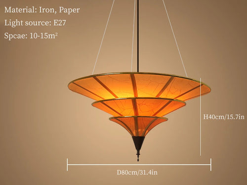 suspension wabi sabi pour décoration intérieure asiatique élégante - vue 9 sur 9