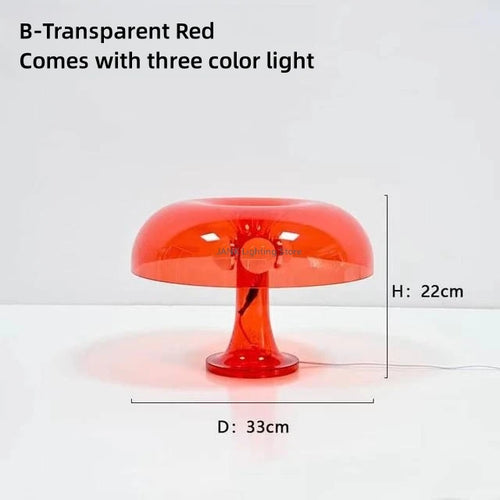 Minimalist mushroom LED table lamp for decoration - vue 13 sur 14