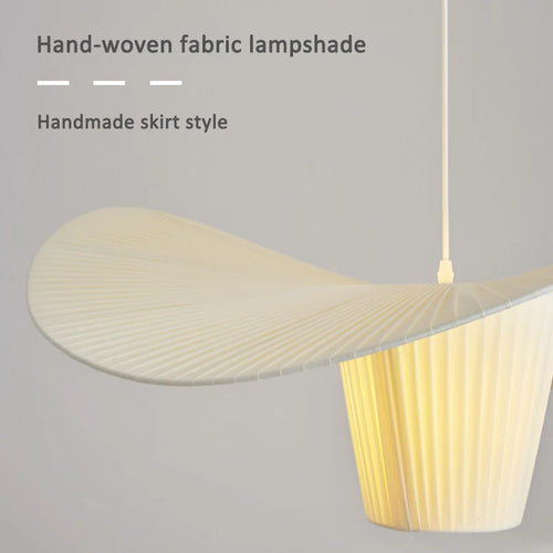 Modern minimalist fabric chandelier for interior decoration - vue 7 sur 12