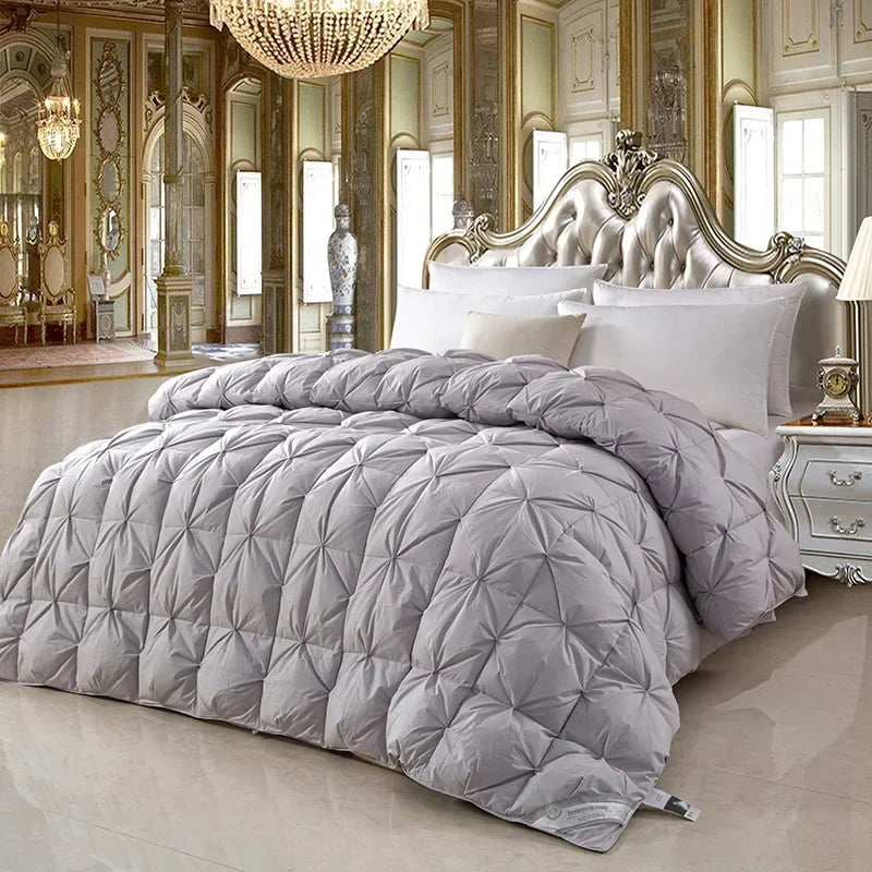 Temperature controlled down quilt, white goose down quilt, single person cotton quilt with thickened core for warmth and comfort - vue 7 sur 11