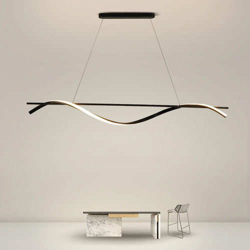 Minimalist aluminium and iron pendant light for home decor - vue 2 sur 10