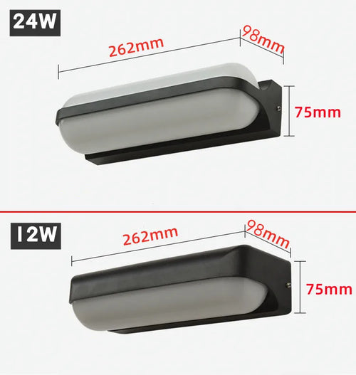 Applique murale extérieure Simple IP65 étanche applique murale externes pour jardin cour balcon couloir luminaire 85-265V - vue 5 sur 10