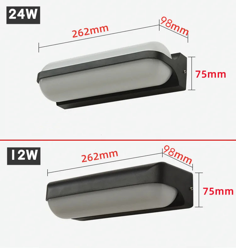 Applique murale extérieure Simple IP65 étanche applique murale externes pour jardin cour balcon couloir luminaire 85-265V - vue 4 sur 10