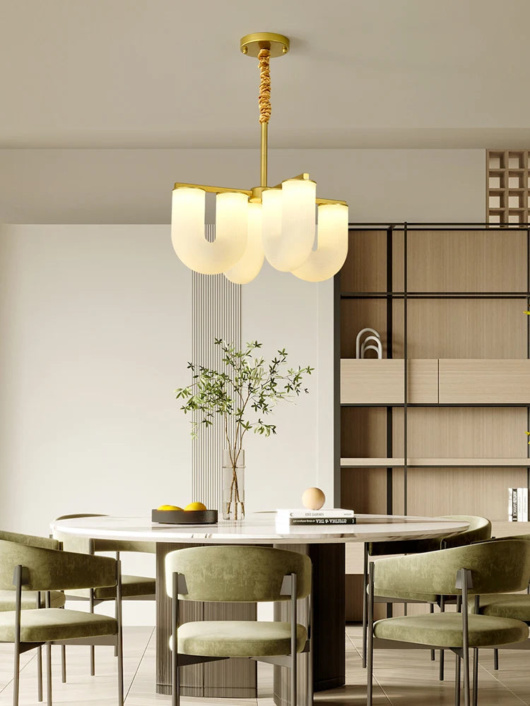 suspension led design nordique moderne en fer pour intérieur - vue 4 sur 10
