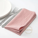 Serviette de table coton lavé style vintage rustique