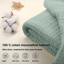 plaid coton mousseline léger boheme respirant canapé lit