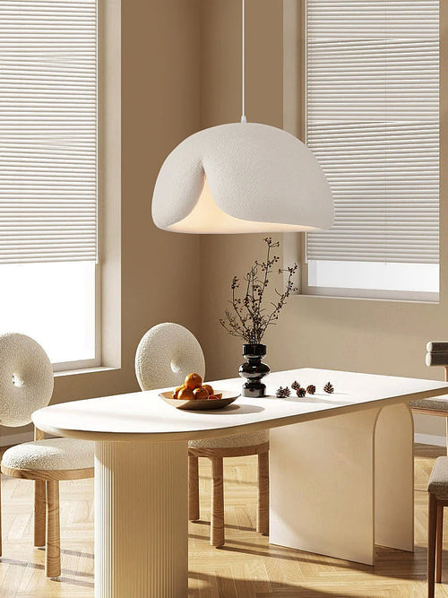 Minimalist nordic wabi sabi LED pendant chandelier for loft decor - vue 2 sur 9