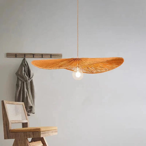 lustre led chanvre nordique simple moderne rétro créatif