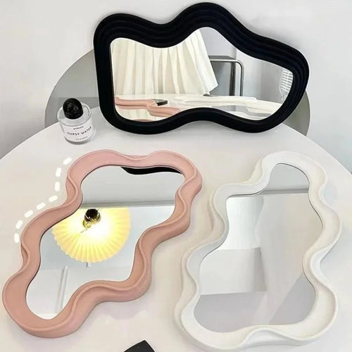 miroir nuage kawaii sur pied pour maquillage et décoration - vue 5 sur 12