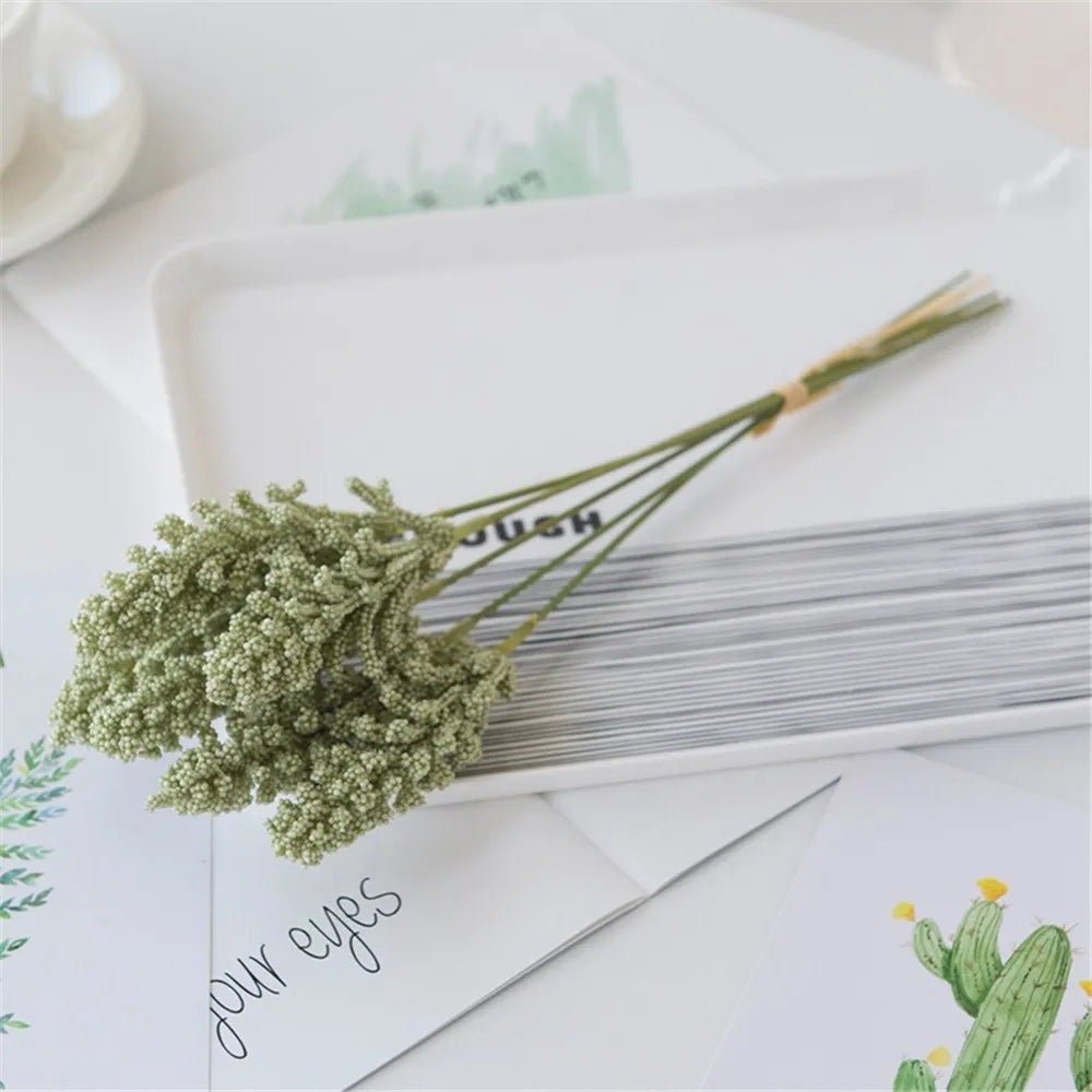 lot de 6 épis de blé et fleurs de lavande pour décoration de mariage - vue 10 sur 13