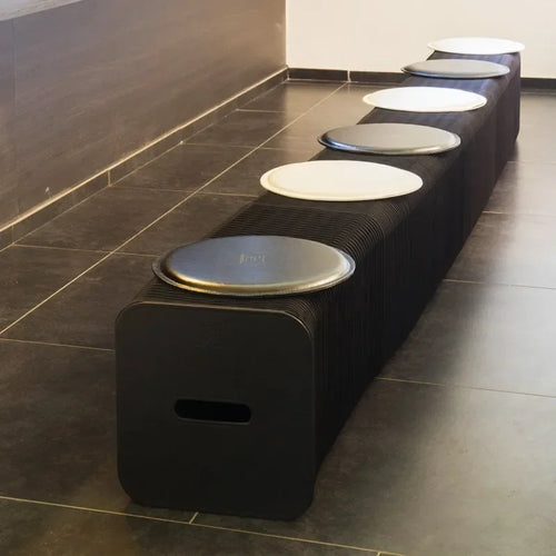 Creative and Environmentally Friendly Folding Retractable Low Stool, Fashionable Bench, Home and Restaurant, Paper Folding Chair - vue 14 sur 22