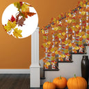 guirlande de feuilles d'érable artificielles en soie décorative pour jardin