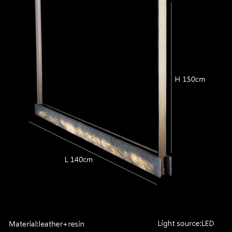 Luxe Long Art Décor Suspension Lumière Moderne Minimaliste Salle à manger Lustres Haut de gamme Imité Marbre LED Lustre pour Exposition