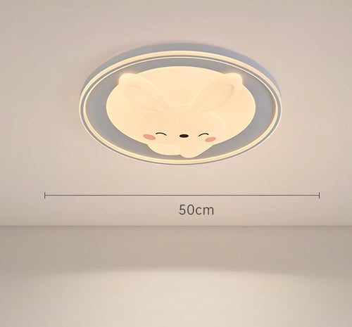 plafonnier lapin dessin animé pour décoration chambre enfants