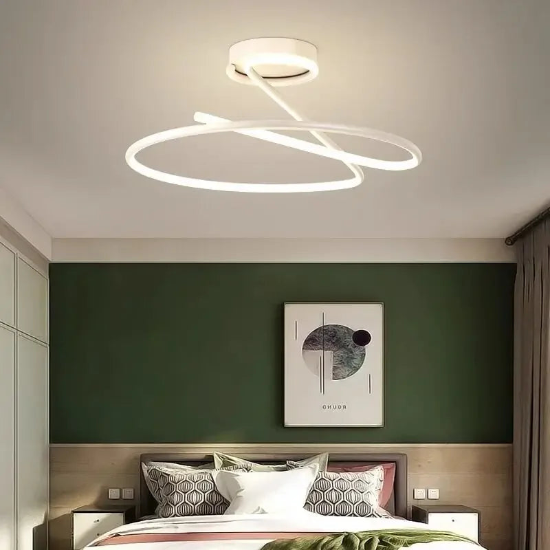 lustre moderne à leds pour décoration intérieure loft - vue 5 sur 22