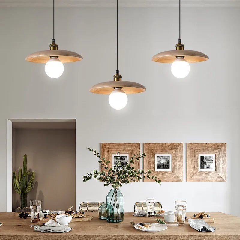 suspension en bois massif pour décoration intérieure moderne - vue 4 sur 15