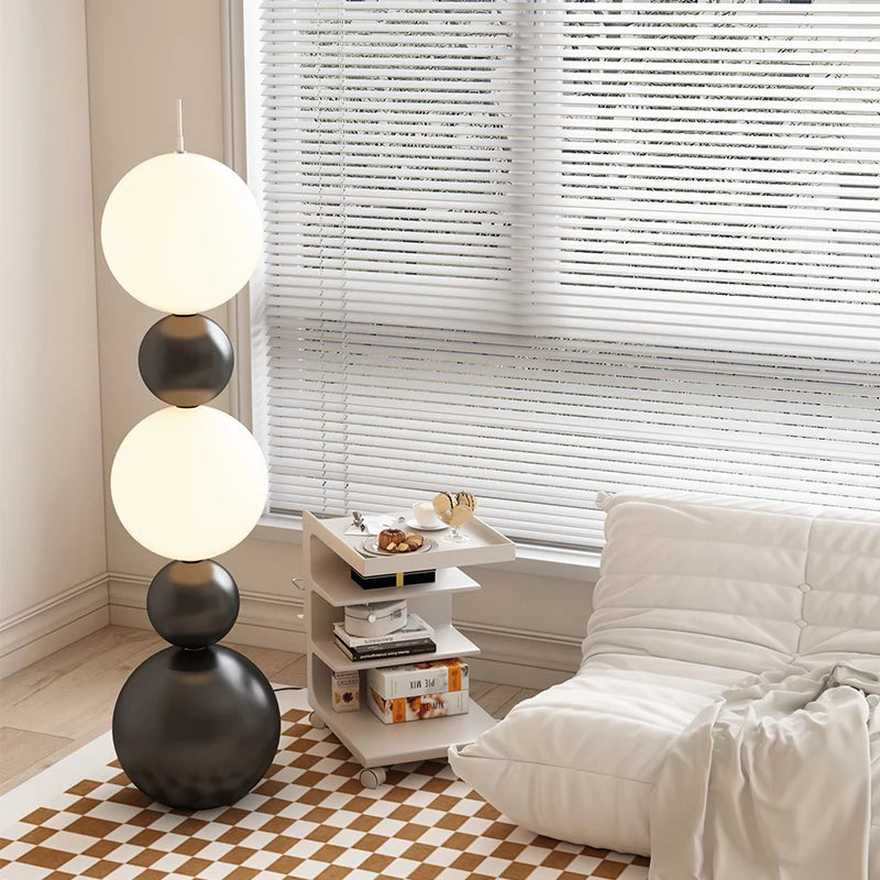 lampadaire crème nordique créatif pour décoration d'intérieur moderne - vue 5 sur 10