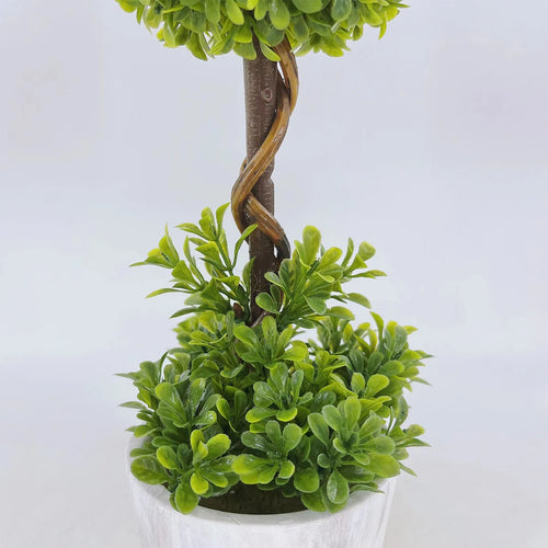 buis artificiel topiaire en pot pour décoration intérieure
