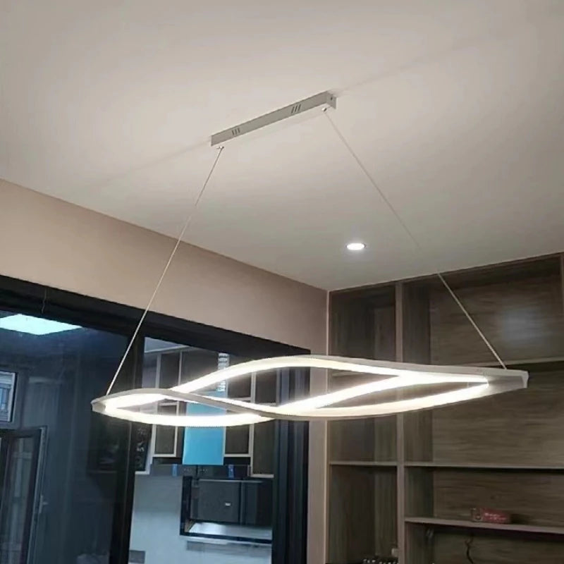 suspension led minimaliste en aluminium pour éclairage maison - vue 5 sur 8