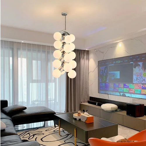 Creative minimalist retro chandelier for modern decor - vue 5 sur 14