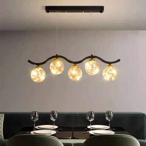 suspension LED pour salon cuisine et restaurant - vue 2 sur 8