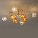 Multicolour LED chandelier for modern decorative interiors