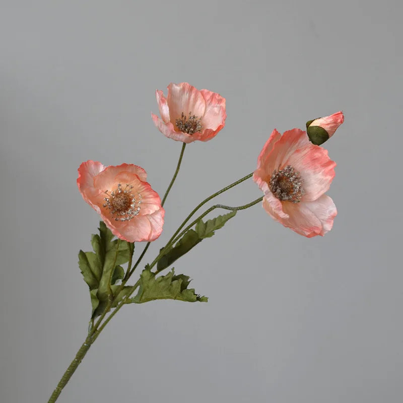 fleur artificielle coquelicot pour décoration de fête et jardin - vue 17 sur 18