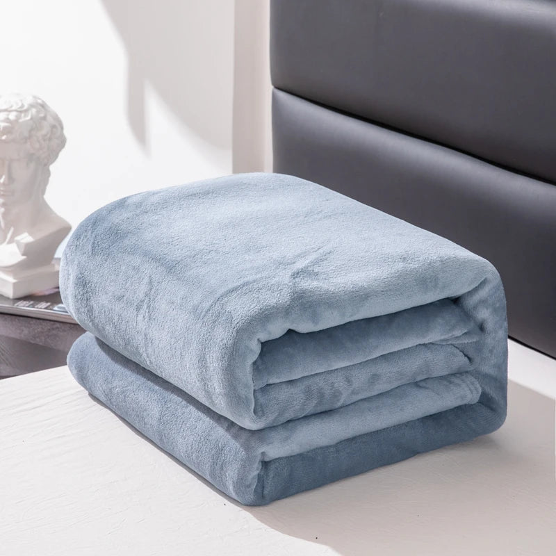 Plaid flanelle polaire carreaux chaud doux hiver - vue 3 sur 3